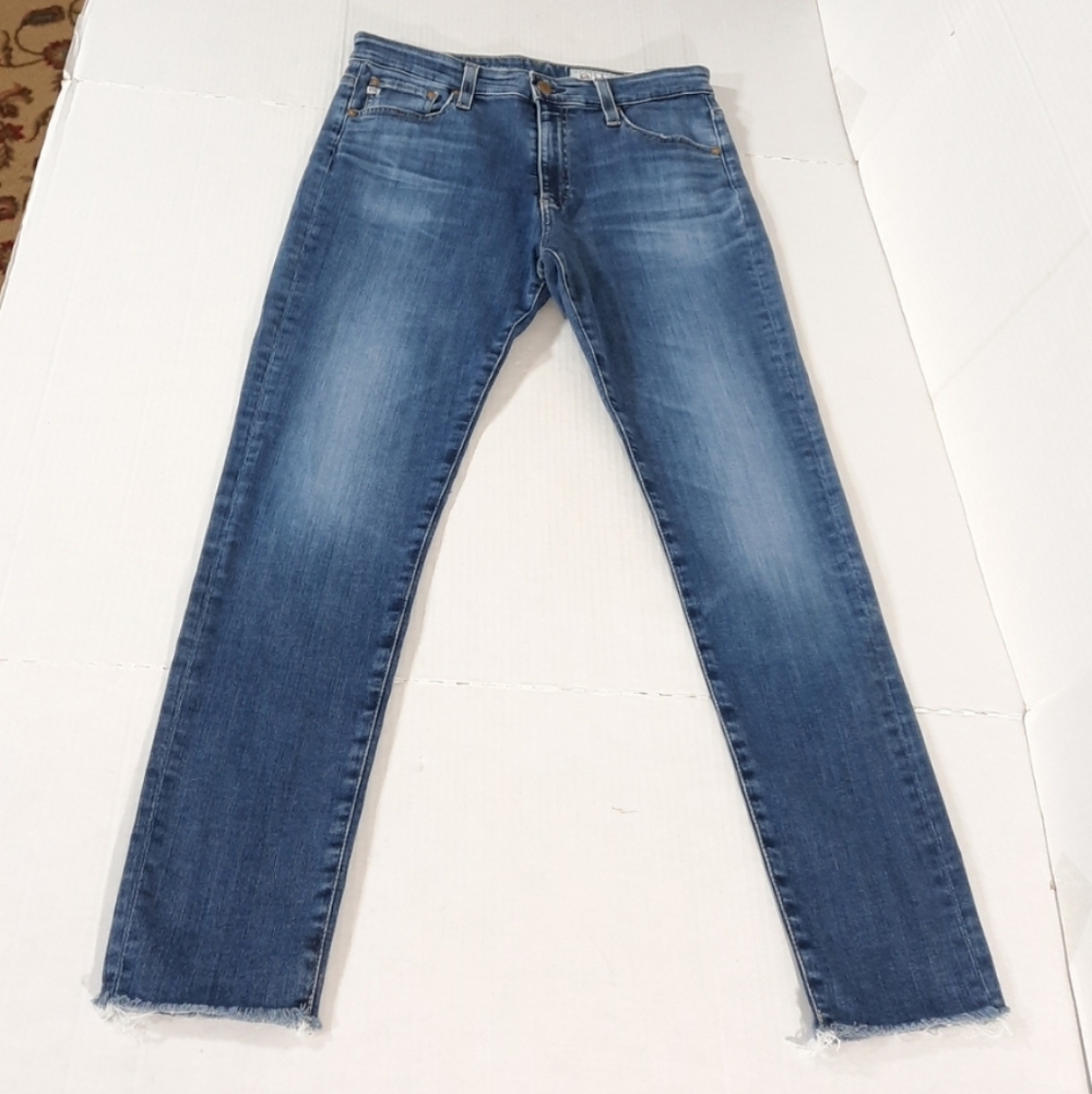 AG Adriano Goldschmied Farrah Raw Hem High Rise Skinny Ankle Jeans